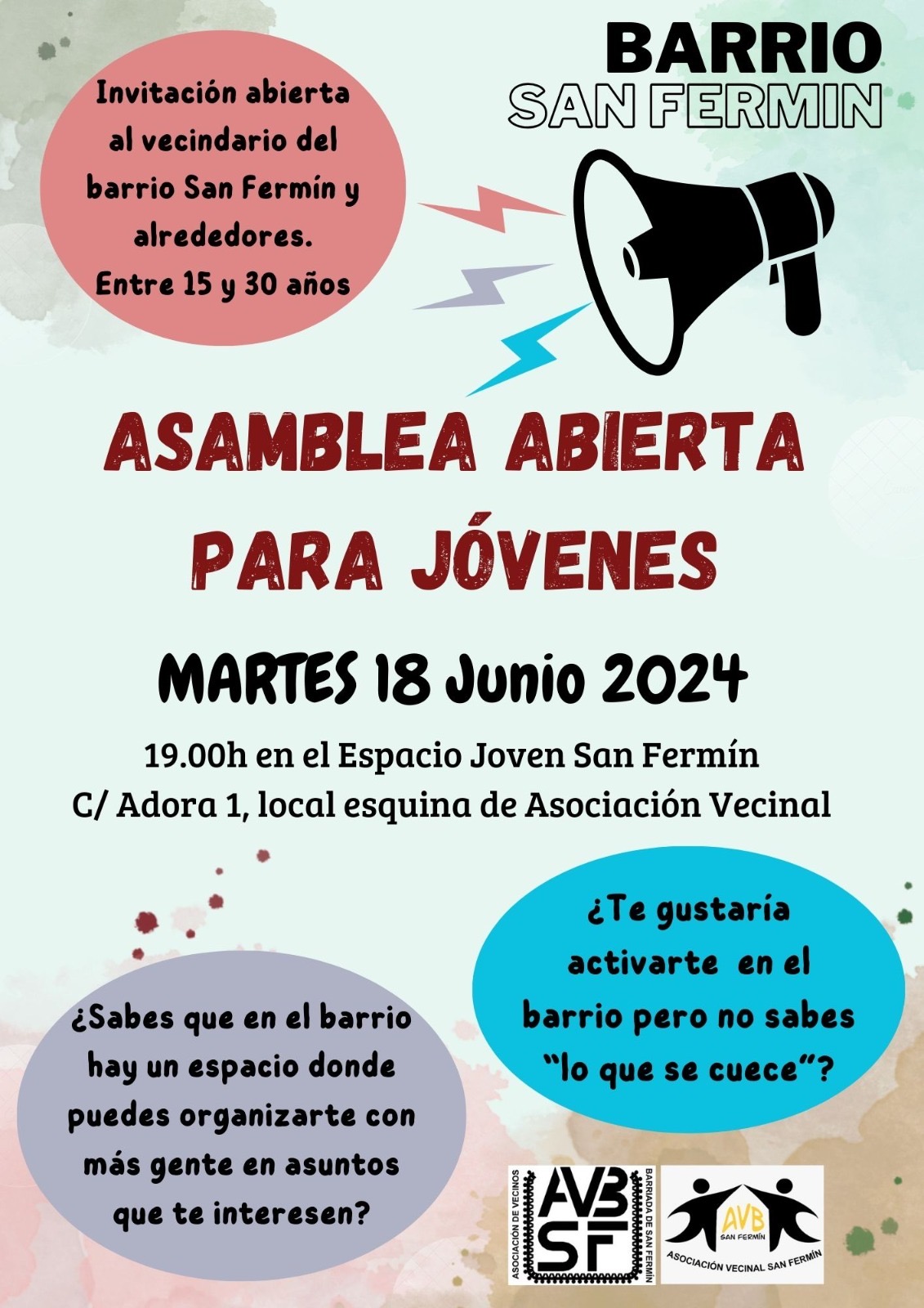 En este momento estás viendo ASAMBLEA ABIERTA PARA JÓVENES