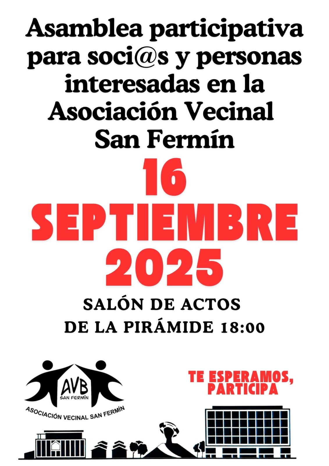 En este momento estás viendo Asamblea Participativa en San Fermín: una cita para participar y construir barrio